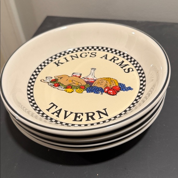 Chownings Tavern 7 1/4 inch  Set of 4 -Homer Laughlin Restaurant Durability USA